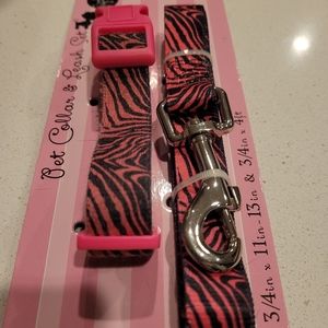 Dog collar with matching leash